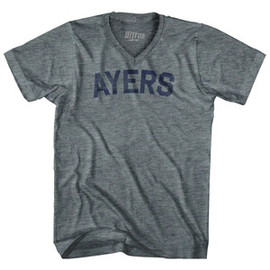 AYERS Adult Tri-Blend V-neck T-shirt - Athletic Grey AYERS Adult Tri-Blend V-neck T-shirt - Athletic Grey