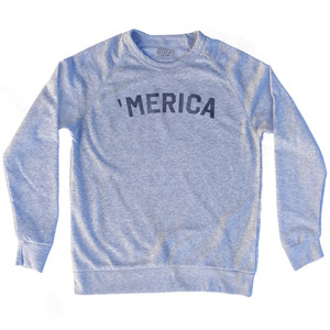 Merica Adult Tri-Blend Sweatshirt - Athletic Grey Merica Adult Tri-Blend Sweatshirt - Athletic Grey