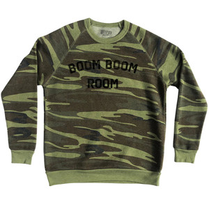 Boom Boom Room Adult Tri-Blend Sweatshirt - Camo Boom Boom Room Adult Tri-Blend Sweatshirt - Camo