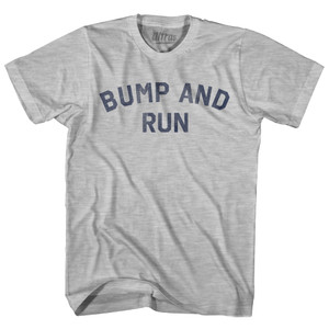 Bump And Run Womens Cotton Junior Cut T-Shirt - Grey Heather