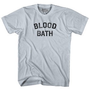 Blood Bath Adult Cotton T-shirt - Slver