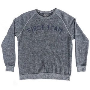 First Team Adult Tri-Blend Sweatshirt - Athletic Grey First Team Adult Tri-Blend Sweatshirt - Athletic Grey