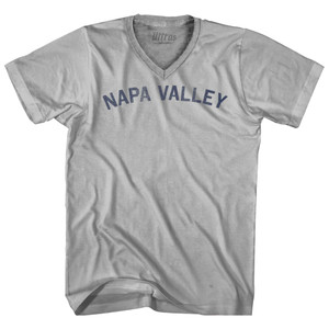 Napa Valley Adult Tri-Blend V-neck T-shirt - Cool Grey