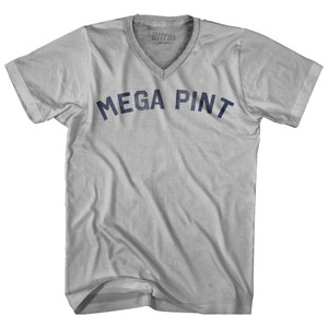 Mega Pint Adult Tri-Blend V-neck T-shirt - Cool Grey