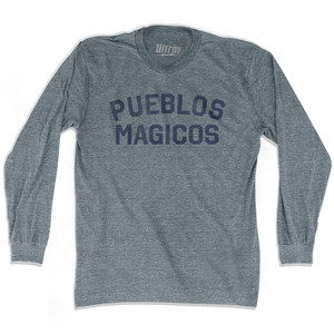 Pueblos Magicos Adult Tri-Blend Long Sleeve T-shirt - Athletic Grey