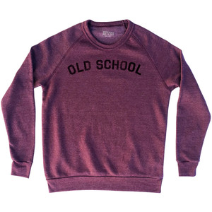 Old School Adult Tri-Blend Sweatshirt - Cranberry Old School Adult Tri-Blend Sweatshirt - Cranberry