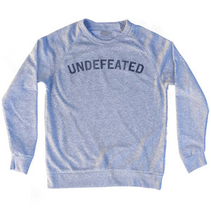Undefeated Adult Tri-Blend Sweatshirt - Heather Grey Undefeated Adult Tri-Blend Sweatshirt - Heather Grey