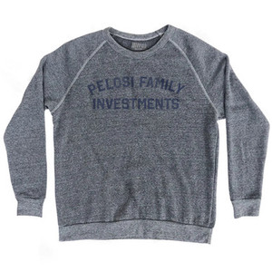 Pelosi Family Investments Adult Tri-Blend Sweatshirt - Athletic Grey Pelosi Family Investments Adult Tri-Blend Sweatshirt - Athletic Grey