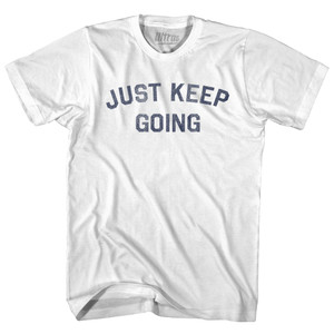 Just Keep Going Youth Cotton T-shirt - White