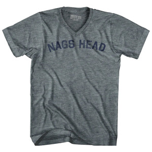 Nags Head Tri-Blend V-neck Womens Junior Cut T-shirt - Athletic Grey Nags Head Tri-Blend V-neck Womens Junior Cut T-shirt - Athletic Grey