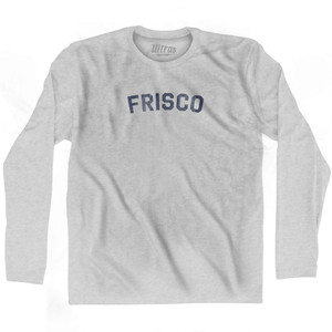 Frisco Adult Cotton Long Sleeve T-shirt - Grey Heather Frisco Adult Cotton Long Sleeve T-shirt - Grey Heather