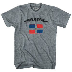Dominican Republic Country Flag Heritage Womens Tri-Blend Junior Cut T-Shirt - Athletic Grey Dominican Republic Country Flag Heritage Womens Tri-Blend Junior Cut T-Shirt - Athletic Grey