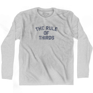 The Rule Of Thirds Adult Cotton Long Sleeve T-shirt - Grey Heather The Rule Of Thirds Adult Cotton Long Sleeve T-shirt - Grey Heather