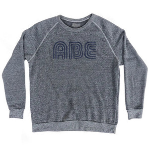 Allentown ABE Airport Adult Tri-Blend Sweatshirt - Athletic Grey