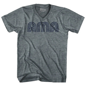 Amarillo AMA Airport Tri-Blend V-neck Womens Junior Cut T-shirt - Athletic Grey Amarillo AMA Airport Tri-Blend V-neck Womens Junior Cut T-shirt - Athletic Grey