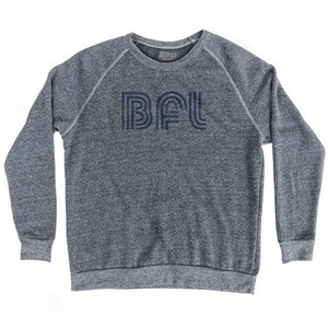 Bakersfield Airport BFL Adult Tri-Blend Sweatshirt - Athletic Grey