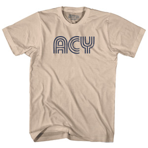 Atlantic City Airport ACY Adult Cotton T-shirt - Creme