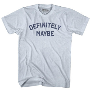 Definitely Maybe Adult Tri-Blend T-shirt - Athletic White