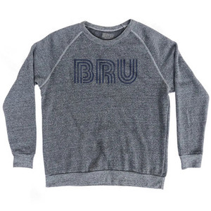 Brussels Airport BRU Adult Tri-Blend Sweatshirt - Athletic Grey