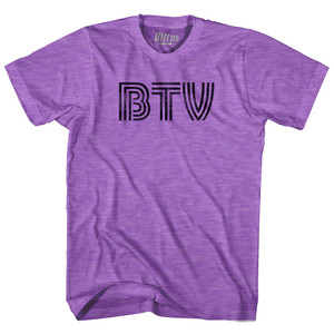 Burlington Airport BTV Adult Tri-Blend T-shirt - Heather Purple Burlington Airport BTV Adult Tri-Blend T-shirt - Heather Purple