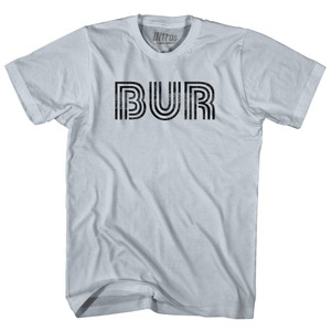 Burbank Airport BUR Adult Cotton T-shirt - Slver