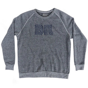 Billings Airport BIL Adult Tri-Blend Sweatshirt - Athletic Grey