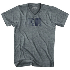 Billings Airport BIL Adult Tri-Blend V-neck T-shirt - Athletic Grey Billings Airport BIL Adult Tri-Blend V-neck T-shirt - Athletic Grey