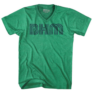 Birmingham Airport BHM Adult Tri-Blend V-neck T-shirt - Kelly Birmingham Airport BHM Adult Tri-Blend V-neck T-shirt - Kelly