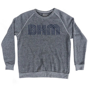 Birmingham Airport BHM Adult Tri-Blend Sweatshirt - Athletic Grey Birmingham Airport BHM Adult Tri-Blend Sweatshirt - Athletic Grey