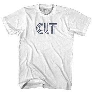 Charlotte CLT Airport Womens Cotton Junior Cut T-Shirt - White