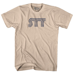 Charlotte Amalie St Thomas STT Airport Adult Cotton T-shirt - Creme Charlotte Amalie St Thomas STT Airport Adult Cotton T-shirt - Creme