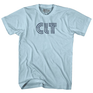 Charlotte CLT Airport Adult Cotton T-shirt - Light Blue