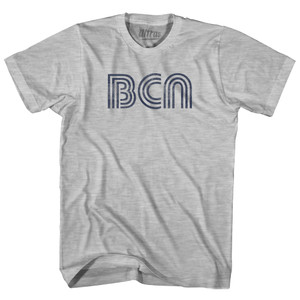 Barcelona Airport BCN Womens Cotton Junior Cut T-Shirt - Grey Heather Barcelona Airport BCN Womens Cotton Junior Cut T-Shirt - Grey Heather