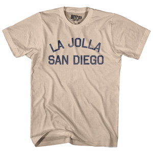 La Jolla San Diego Adult Cotton T-shirt - Creme