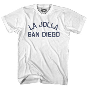 La Jolla San Diego Adult Cotton T-shirt - White La Jolla San Diego Adult Cotton T-shirt - White