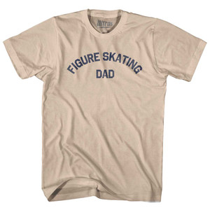 Figure Skating Dad Adult Cotton T-shirt - Creme