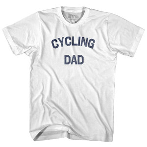 Cycling Dad Adult Cotton T-shirt - White Cycling Dad Adult Cotton T-shirt - White