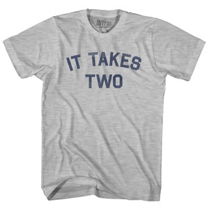 It Takes Two Adult Cotton T-shirt - Grey Heather