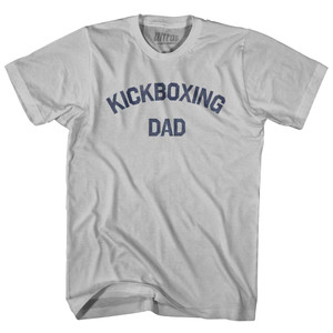 Kickboxing Dad Adult Cotton T-shirt - Cool Grey