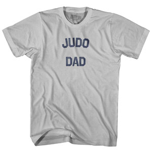 Judo Dad Adult Cotton T-shirt - Cool Grey