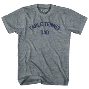 Table Tennis Dad Womens Tri-Blend Junior Cut T-Shirt - Athletic Grey