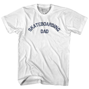 Skateboarding Dad Youth Cotton T-shirt - White