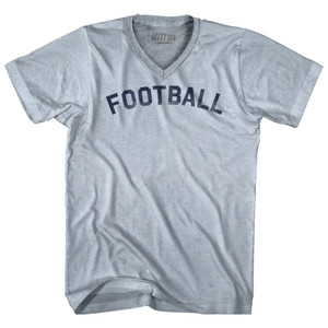French Football Soccer Adult Tri-Blend V-neck T-shirt - Heather White French Football Soccer Adult Tri-Blend V-neck T-shirt - Heather White