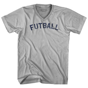 Hungarian Futball Soccer Adult Tri-Blend V-neck T-shirt - Cool Grey Hungarian Futball Soccer Adult Tri-Blend V-neck T-shirt - Cool Grey