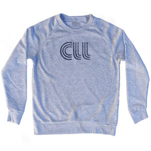 College Station CLL Airport Adult Tri-Blend Sweatshirt - Heather Grey College Station CLL Airport Adult Tri-Blend Sweatshirt - Heather Grey