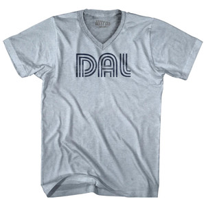 Dallas DAL Airport Ultras Adult Tri-Blend V-neck T-shirt - Heather White Dallas DAL Airport Ultras Adult Tri-Blend V-neck T-shirt - Heather White