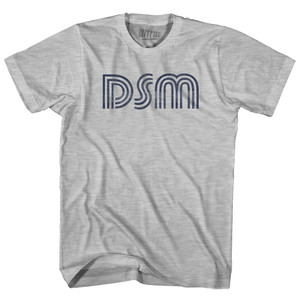 Des Moines DSM Airport Adult Cotton T-shirt - Grey Heather