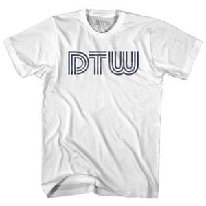 Detroit DTW Airport Adult Cotton T-shirt - White