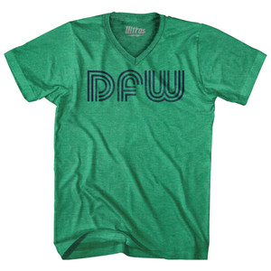 Dallas DFW Airport Adult Tri-Blend V-neck T-shirt - Kelly