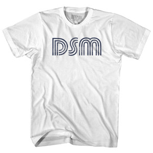 Des Moines DSM Airport Adult Cotton T-shirt - White